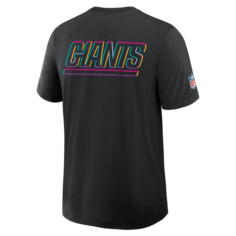 New York Giants 2025 NFL Crucial Catch Tri-Blend Dri-FIT T-Shirt - Black T-shirts