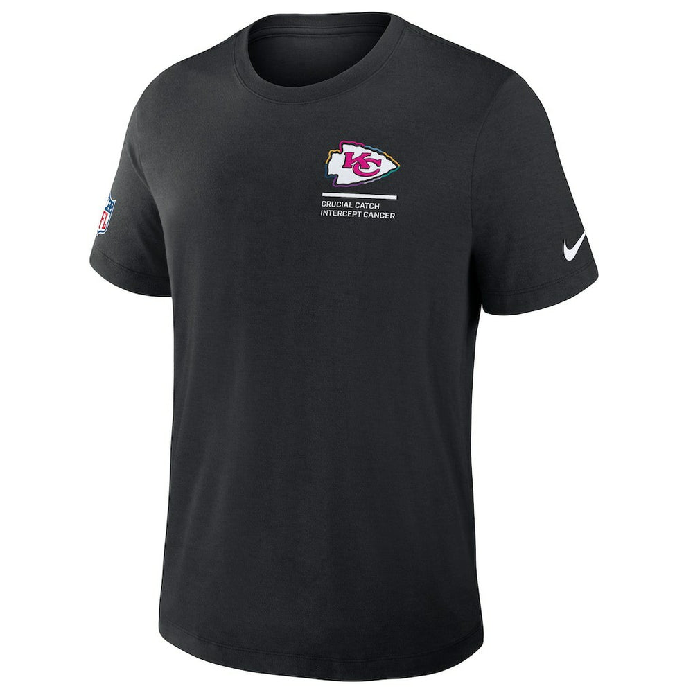 Kansas City Chiefs 2025 NFL Crucial Catch Tri-Blend Dri-FIT T-Shirt - Black T-shirts