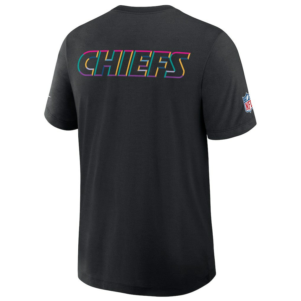 Kansas City Chiefs 2025 NFL Crucial Catch Tri-Blend Dri-FIT T-Shirt - Black T-shirts