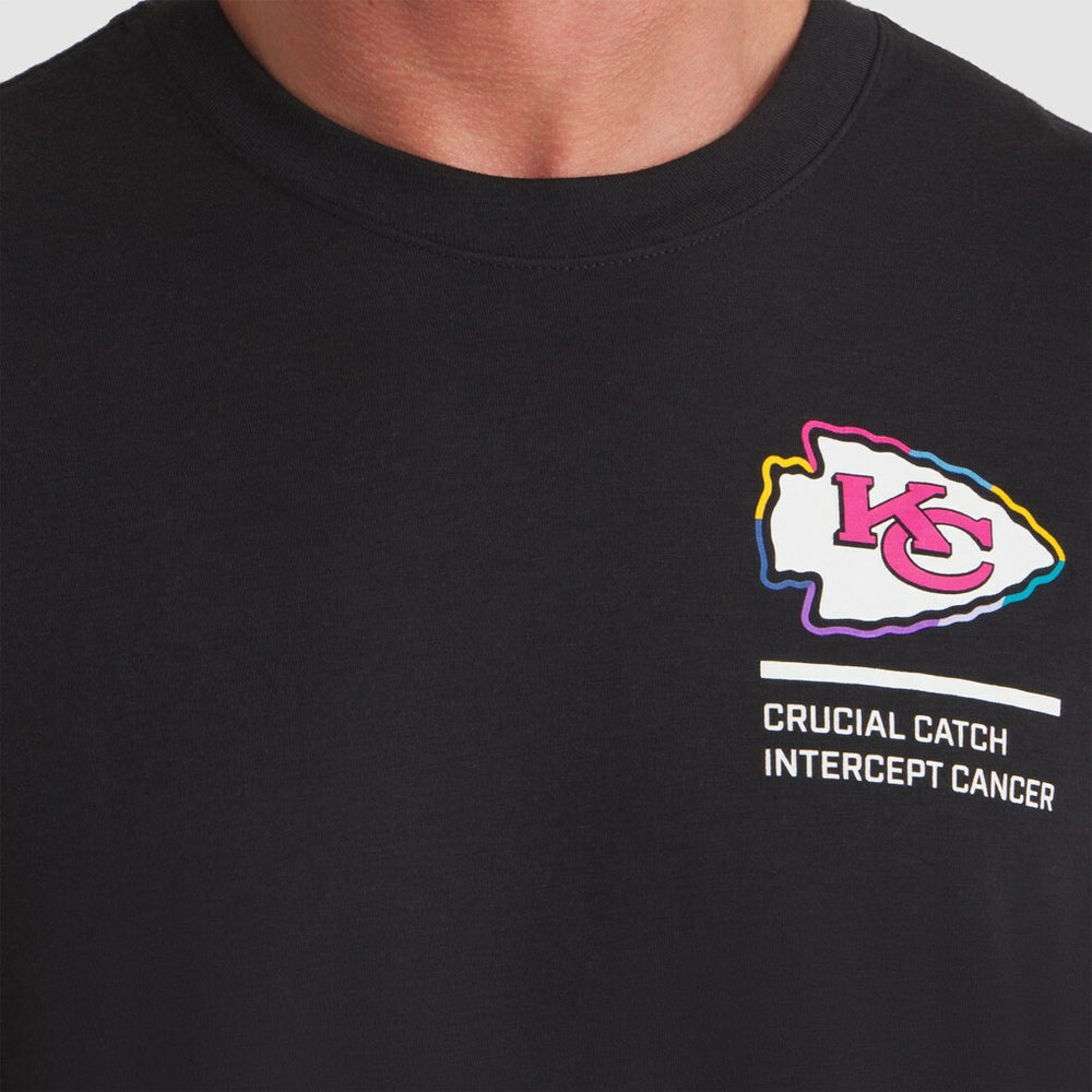 Kansas City Chiefs 2025 NFL Crucial Catch Tri-Blend Dri-FIT T-Shirt - Black T-shirts