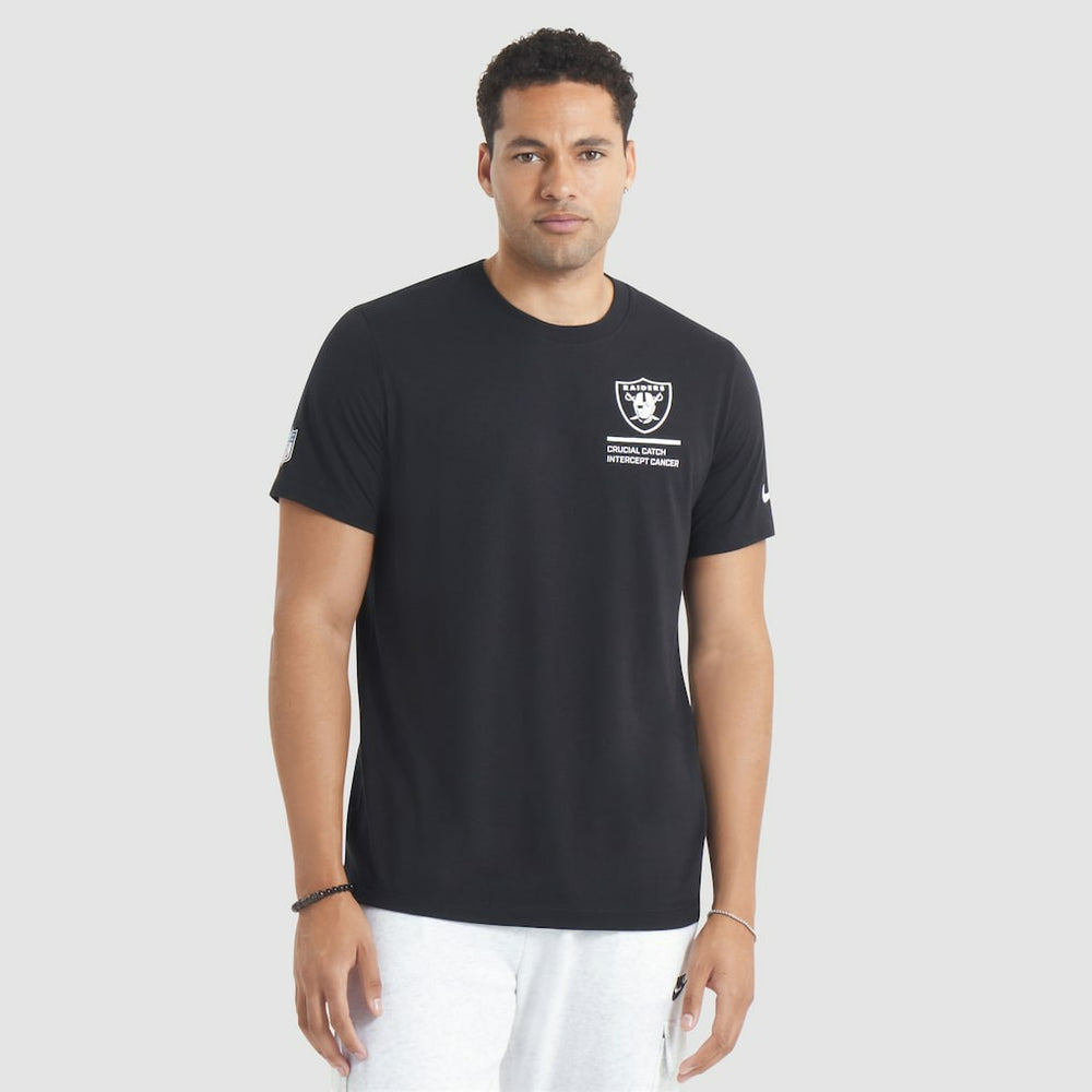 Las Vegas Raiders 2025 NFL Crucial Catch Tri-Blend Dri-FIT T-Shirt - Black T-shirts
