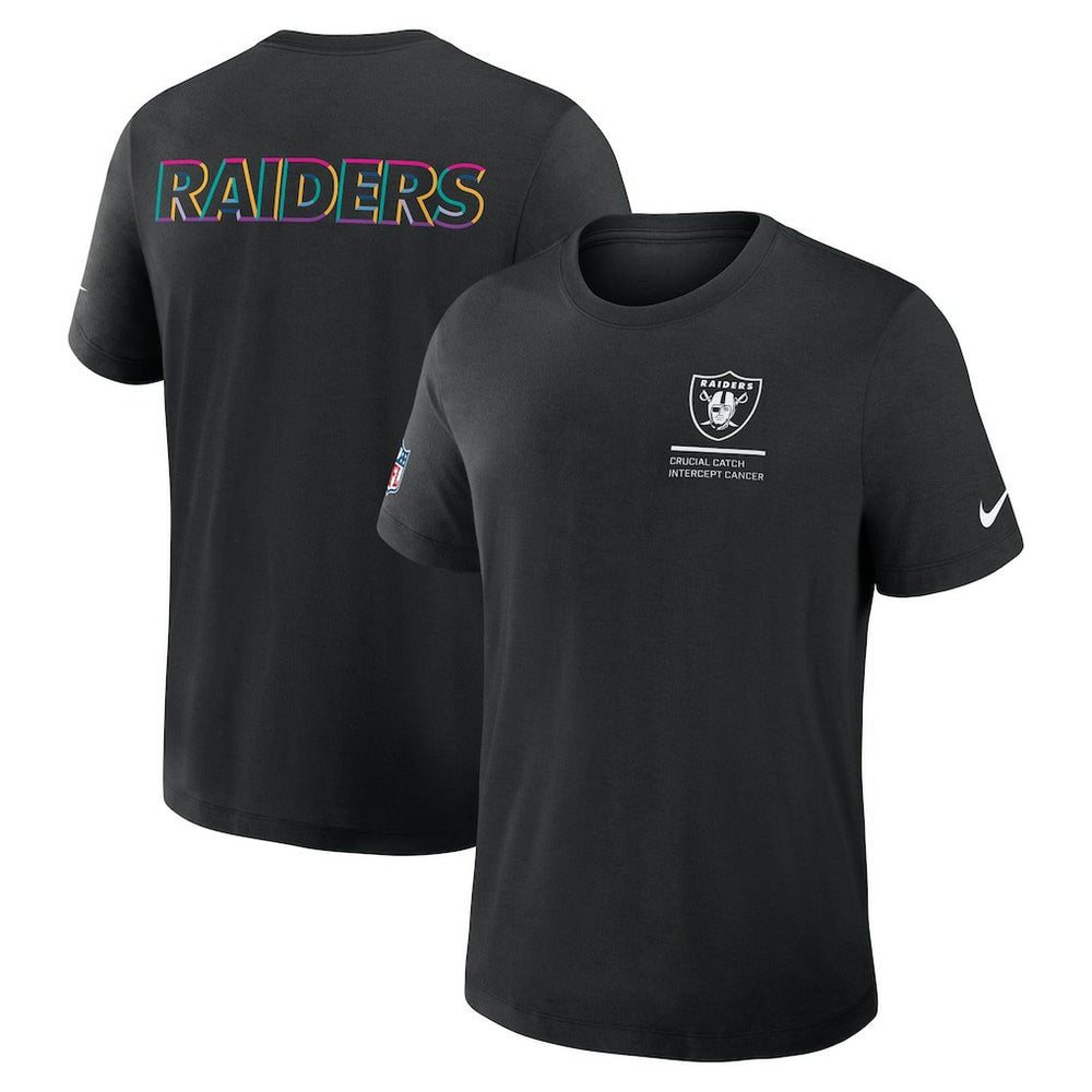 Las Vegas Raiders 2025 NFL Crucial Catch Tri-Blend Dri-FIT T-Shirt - Black T-shirts