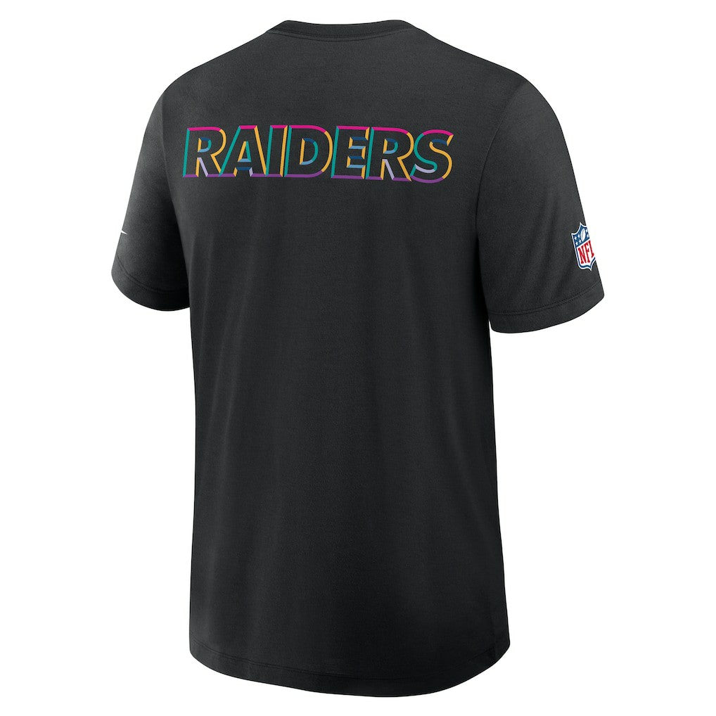 Las Vegas Raiders 2025 NFL Crucial Catch Tri-Blend Dri-FIT T-Shirt - Black T-shirts