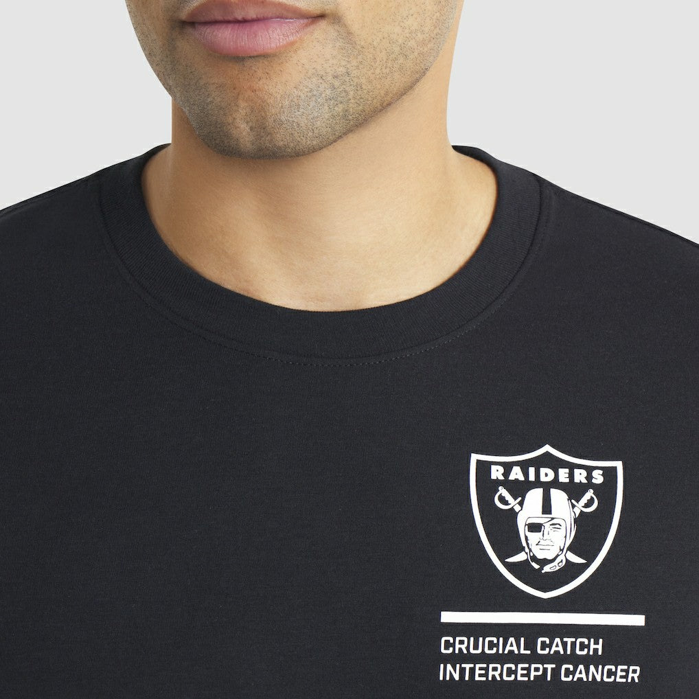 Las Vegas Raiders 2025 NFL Crucial Catch Tri-Blend Dri-FIT T-Shirt - Black T-shirts