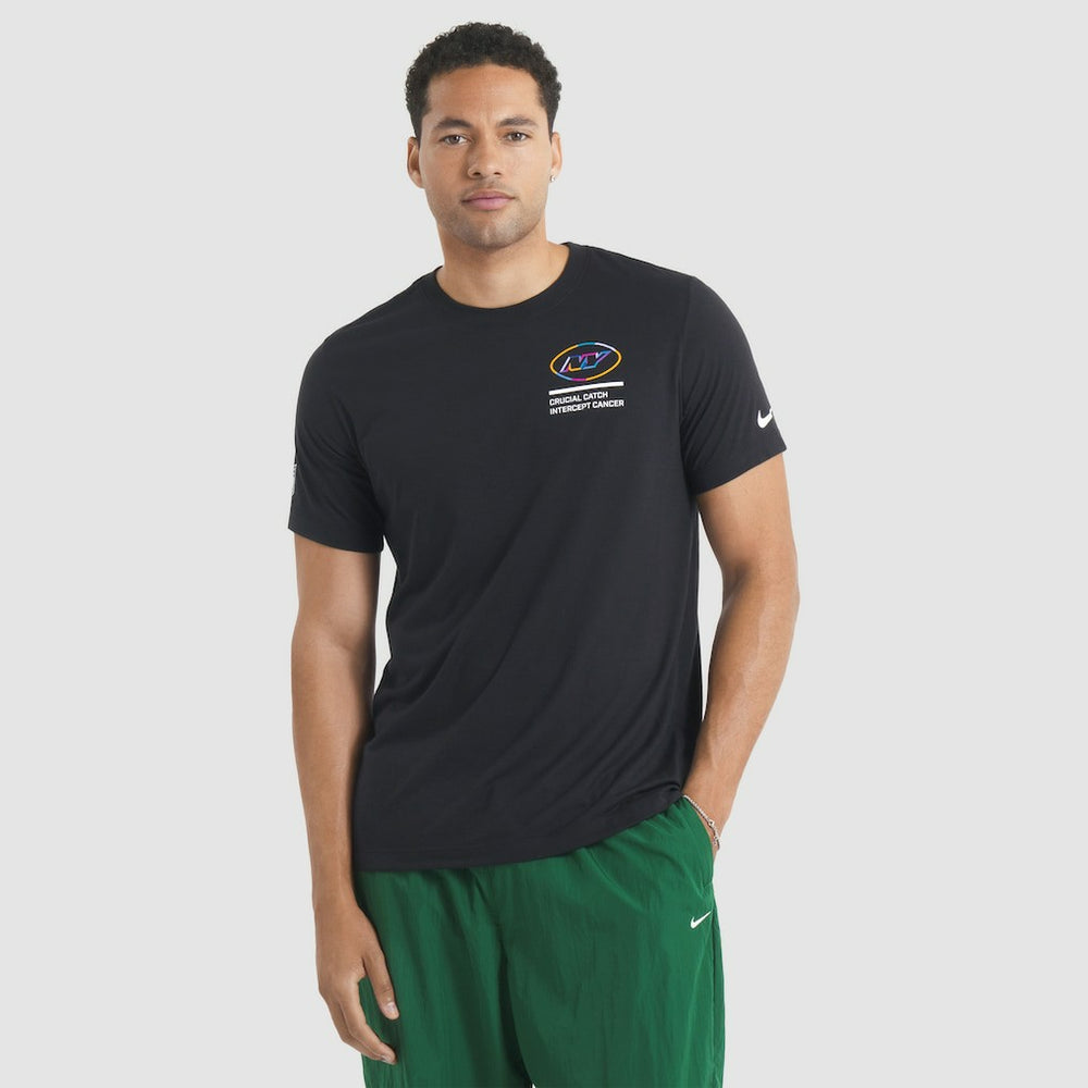 New York Jets 2025 NFL Crucial Catch Tri-Blend Dri-FIT T-Shirt - Black T-shirts