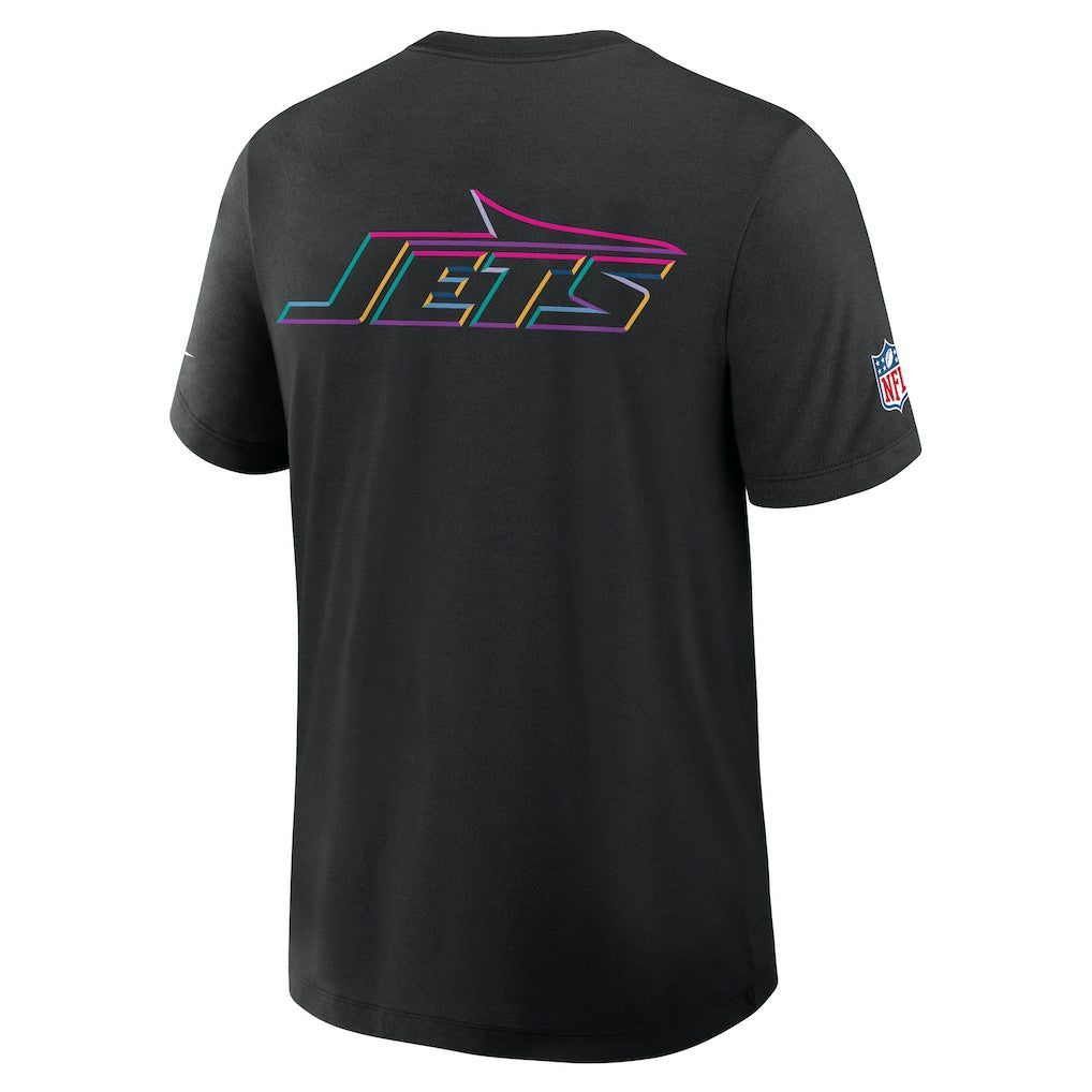 New York Jets 2025 NFL Crucial Catch Tri-Blend Dri-FIT T-Shirt - Black T-shirts
