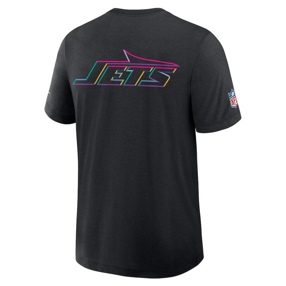 New York Jets 2025 NFL Crucial Catch Tri-Blend Dri-FIT T-Shirt - Black T-shirts