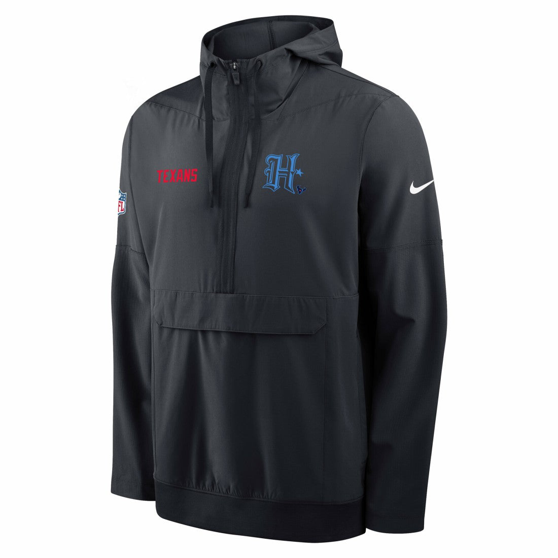 Houston Texans Sideline Alt Pack Anorak Half-Zip Hoodie Jacket - Navy Hoodies