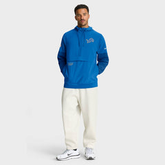 Detroit Lions Sideline Anorak Half-Zip Hoodie Jacket - Blue Hoodies