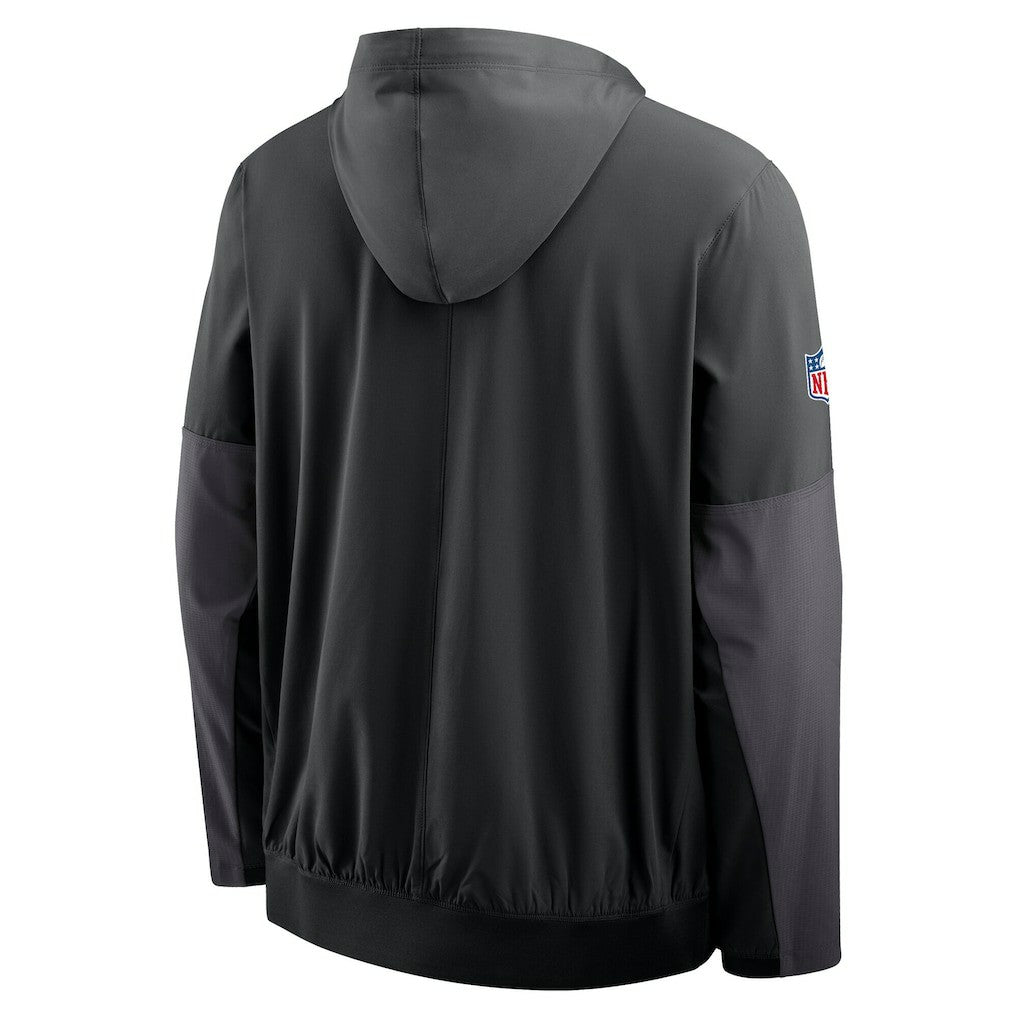 Cincinnati Bengals Sideline Anorak Half-Zip Hoodie Jacket - Black Hoodies