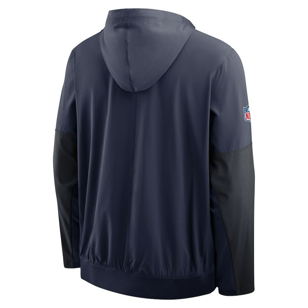Denver Broncos Sideline Anorak Half-Zip Hoodie Jacket - Navy Hoodies