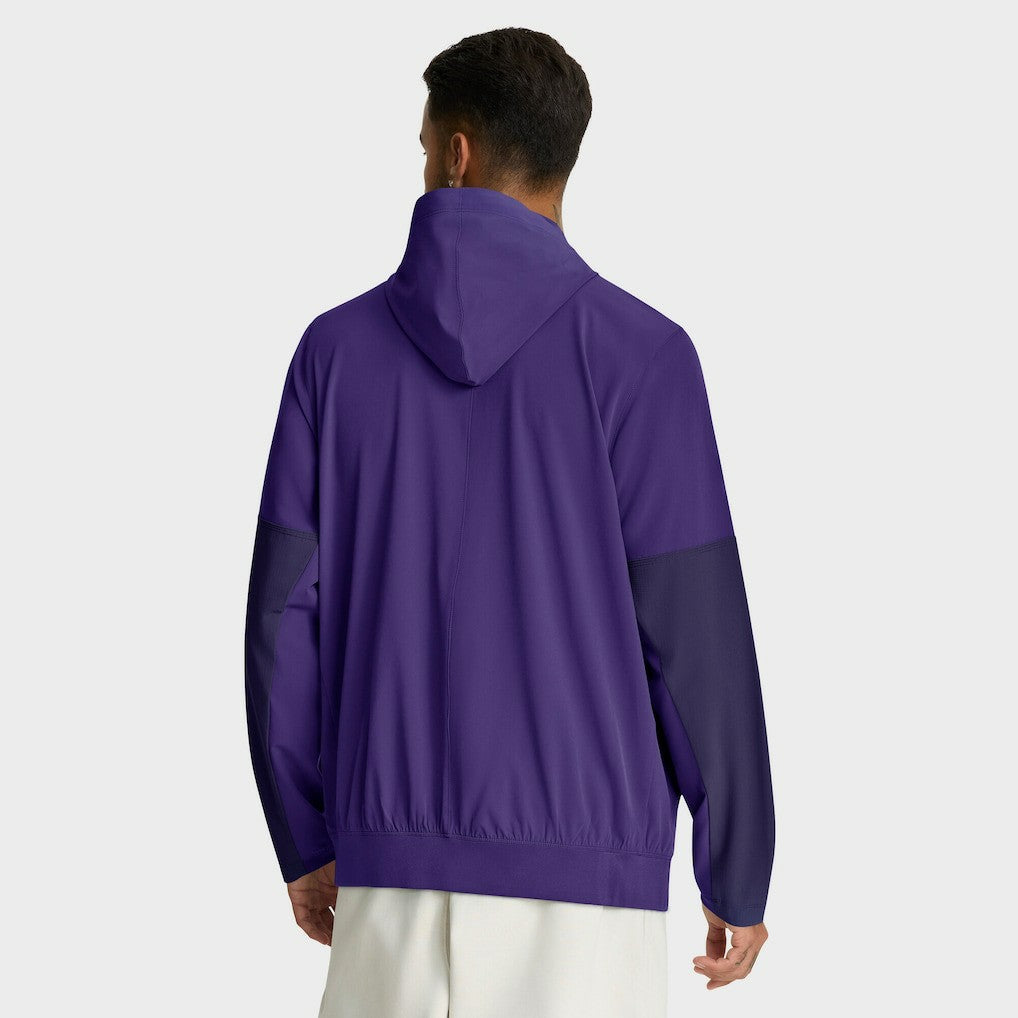 Minnesota Vikings Sideline Anorak Half-Zip Hoodie Jacket - Purple Hoodies