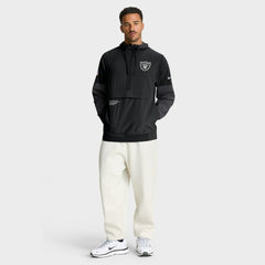 Las Vegas Raiders Sideline Anorak Half-Zip Hoodie Jacket - Black Hoodies
