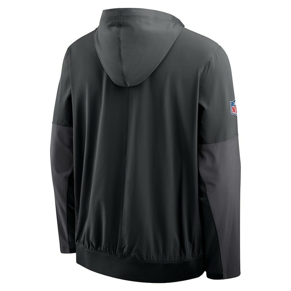 Las Vegas Raiders Sideline Anorak Half-Zip Hoodie Jacket - Black Hoodies