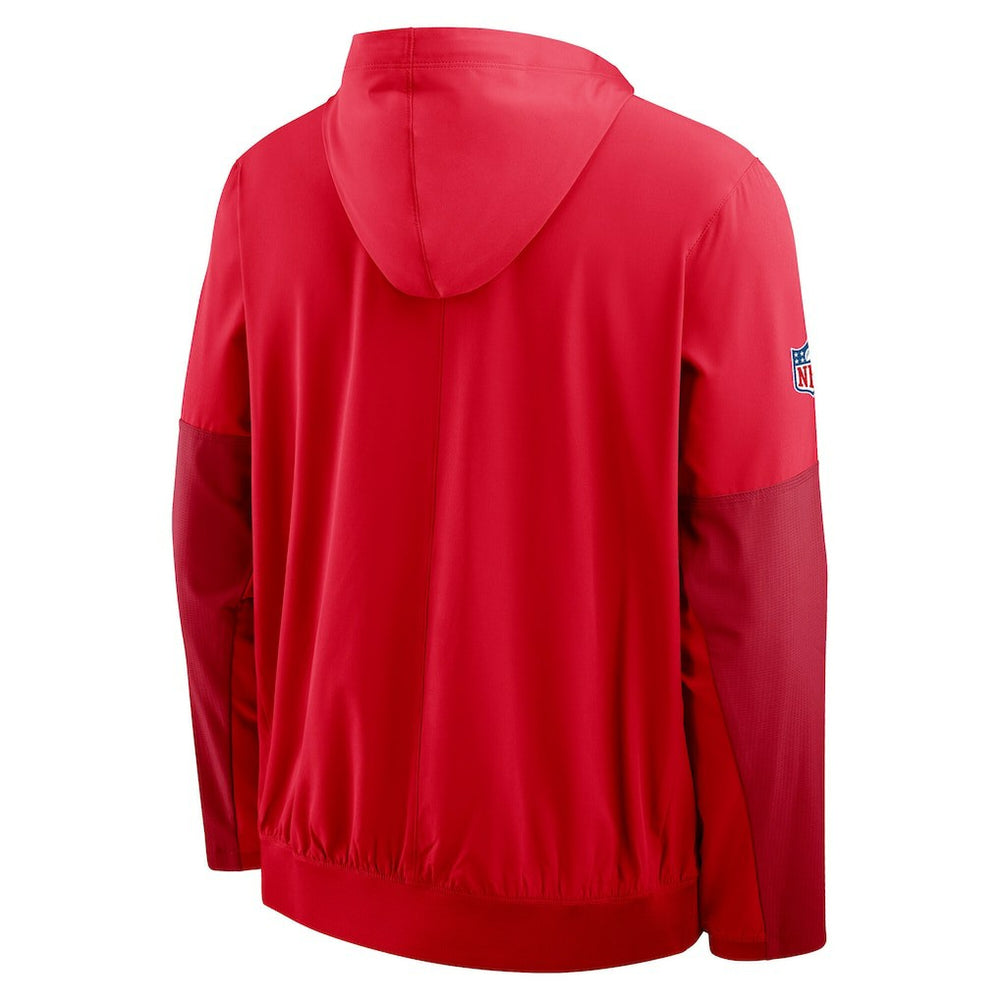 Kansas City Chiefs Sideline Anorak Half-Zip Hoodie Jacket - Red Hoodies