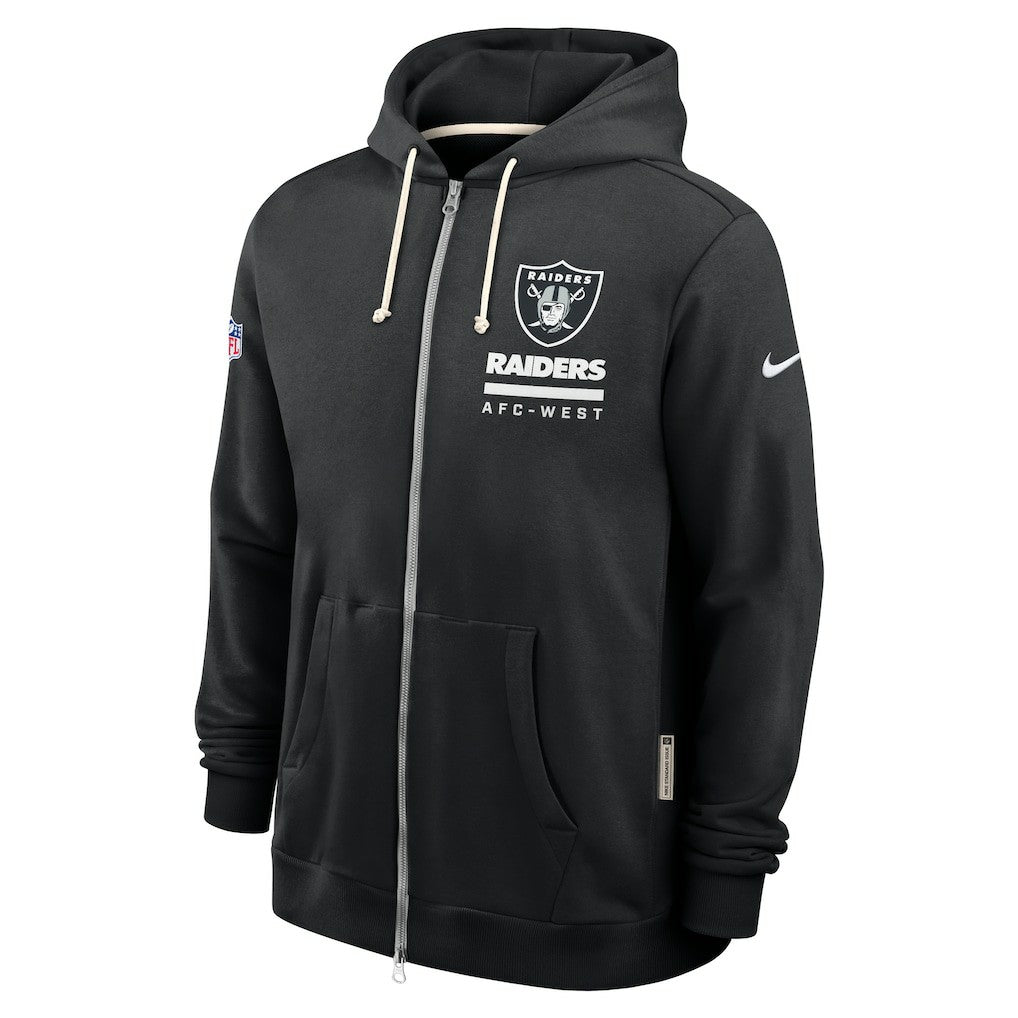 Las Vegas Raiders Sideline Standard Issue Utility Player Dri-FIT Full-Zip Hoodie - Black Hoodies