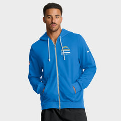 Los Angeles Chargers Sideline Standard Issue Utility Player Dri-FIT Full-Zip Hoodie - Powder Blue Hoodies