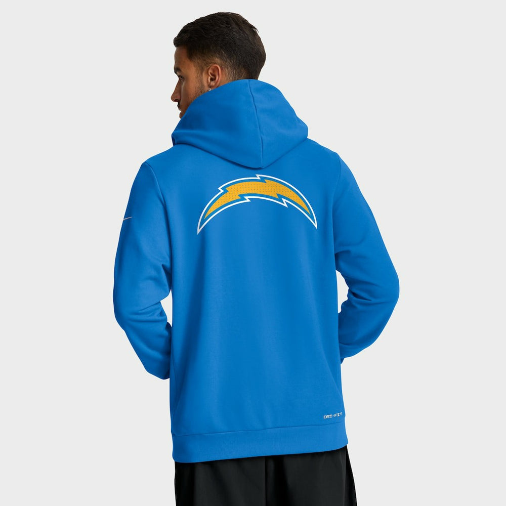 Los Angeles Chargers Sideline Standard Issue Utility Player Dri-FIT Full-Zip Hoodie - Powder Blue Hoodies