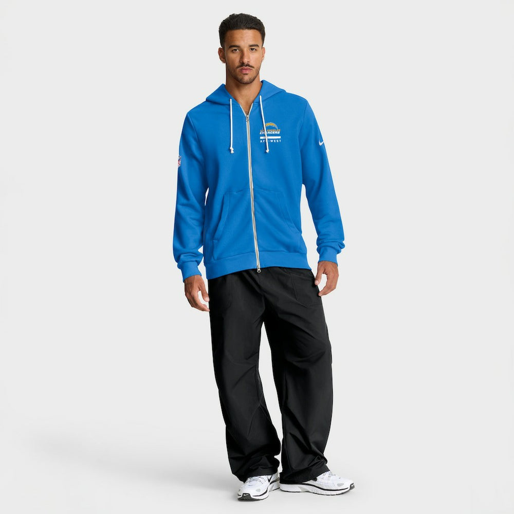 Los Angeles Chargers Sideline Standard Issue Utility Player Dri-FIT Full-Zip Hoodie - Powder Blue Hoodies