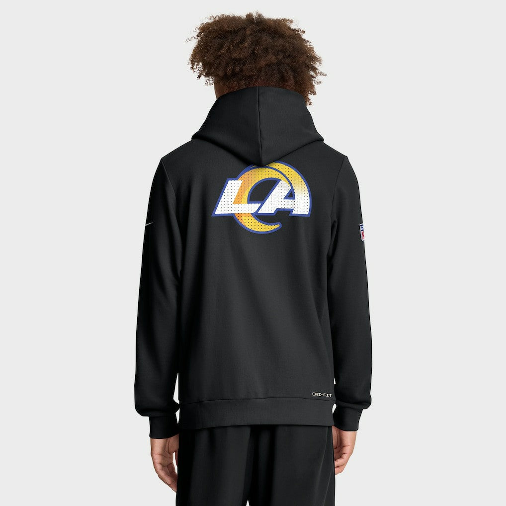Los Angeles Rams Sideline Standard Issue Utility Player Dri-FIT Full-Zip Hoodie - Black Hoodies
