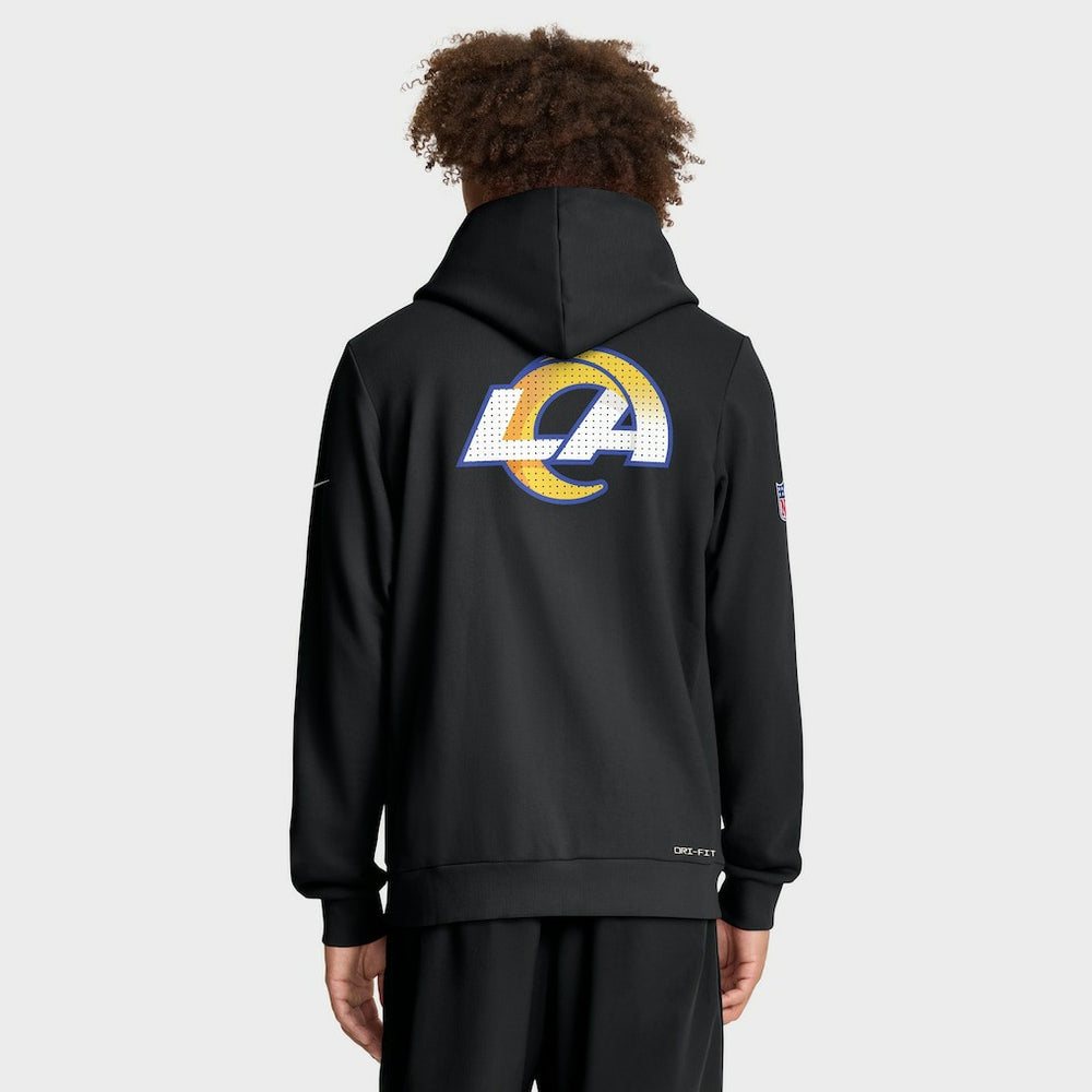 Los Angeles Rams Sideline Standard Issue Utility Player Dri-FIT Full-Zip Hoodie - Black Hoodies