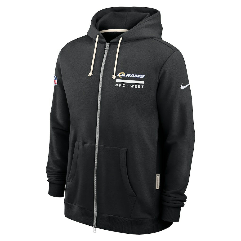 Los Angeles Rams Sideline Standard Issue Utility Player Dri-FIT Full-Zip Hoodie - Black Hoodies