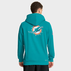 Miami Dolphins Sideline Standard Issue Utility Player Dri-FIT Full-Zip Hoodie - Aqua Hoodies