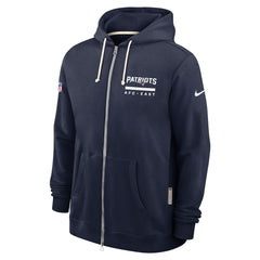 New England Patriots Sideline Standard Issue Utility Player Dri-FIT Full-Zip Hoodie - Navy Hoodies