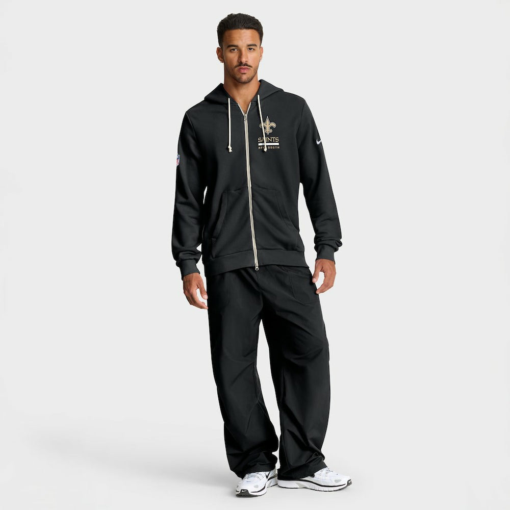New Orleans Saints Sideline Standard Issue Utility Player Dri-FIT Full-Zip Hoodie - Black Hoodies