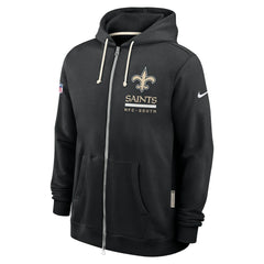 New Orleans Saints Sideline Standard Issue Utility Player Dri-FIT Full-Zip Hoodie - Black Hoodies