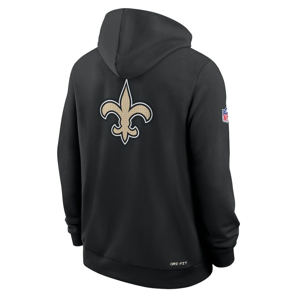 New Orleans Saints Sideline Standard Issue Utility Player Dri-FIT Full-Zip Hoodie - Black Hoodies