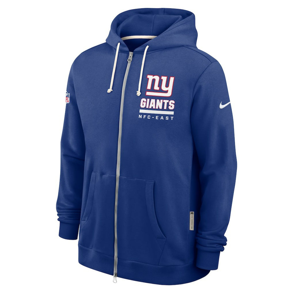 New York Giants Sideline Standard Issue Utility Player Dri-FIT Full-Zip Hoodie - Royal Hoodies
