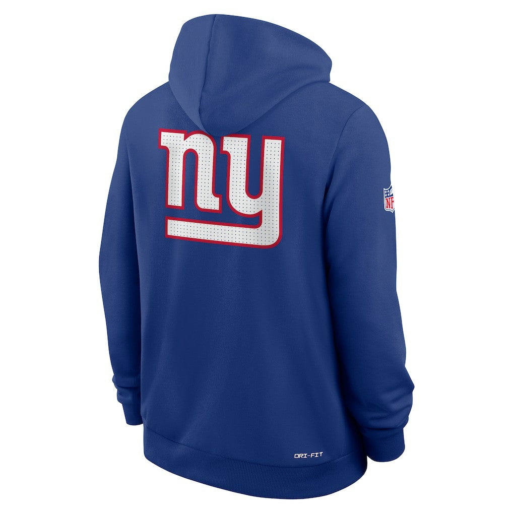 New York Giants Sideline Standard Issue Utility Player Dri-FIT Full-Zip Hoodie - Royal Hoodies