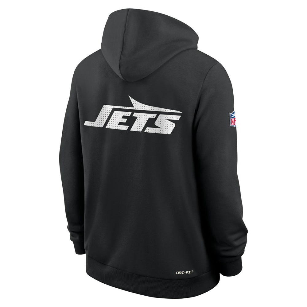 New York Jets Sideline Standard Issue Utility Player Dri-FIT Full-Zip Hoodie - Black Hoodies