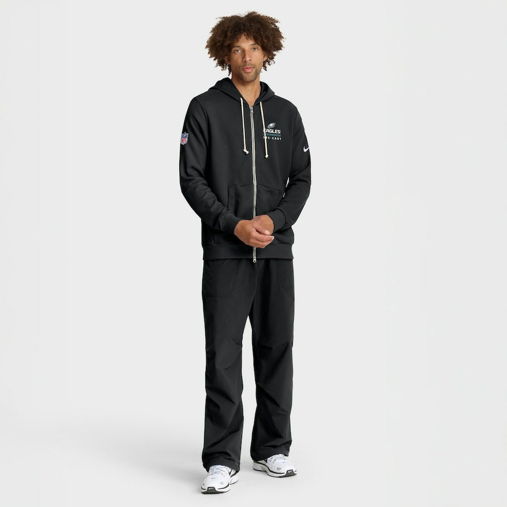 Philadelphia Eagles Sideline Standard Issue Utility Player Dri-FIT Full-Zip Hoodie - Black Hoodies