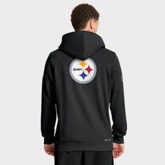 Pittsburgh Steelers Sideline Standard Issue Utility Player Dri-FIT Full-Zip Hoodie - Black Hoodies
