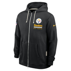 Pittsburgh Steelers Sideline Standard Issue Utility Player Dri-FIT Full-Zip Hoodie - Black Hoodies