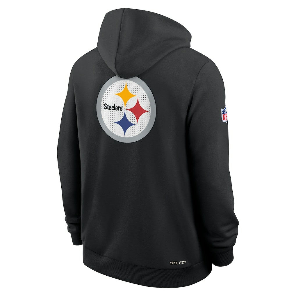 Pittsburgh Steelers Sideline Standard Issue Utility Player Dri-FIT Full-Zip Hoodie - Black Hoodies
