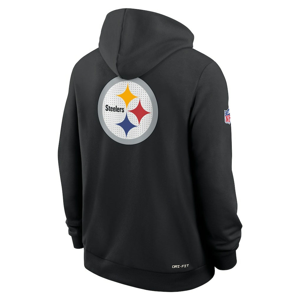 Pittsburgh Steelers Sideline Standard Issue Utility Player Dri-FIT Full-Zip Hoodie - Black Hoodies