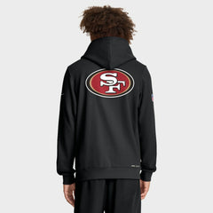 San Francisco 49ers Sideline Standard Issue Utility Player Dri-FIT Full-Zip Hoodie - Black Hoodies