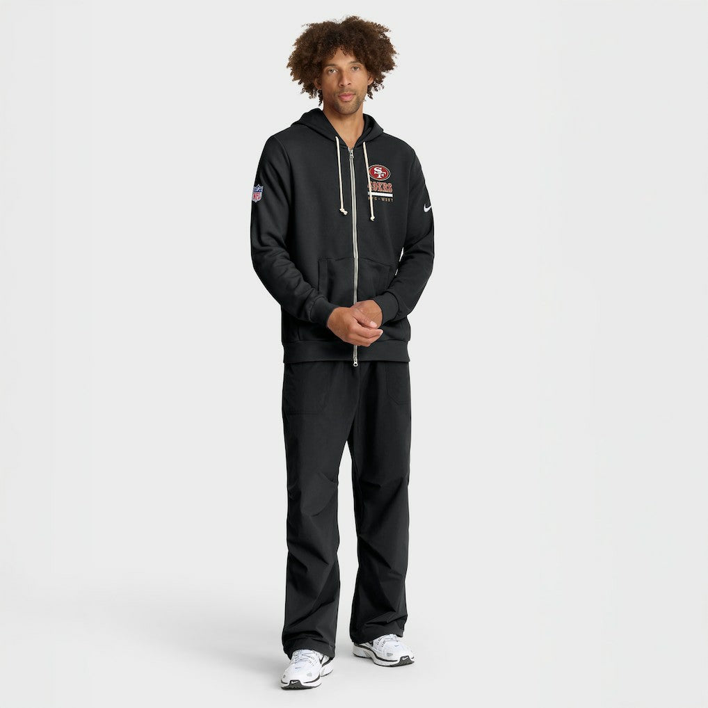 San Francisco 49ers Sideline Standard Issue Utility Player Dri-FIT Full-Zip Hoodie - Black Hoodies