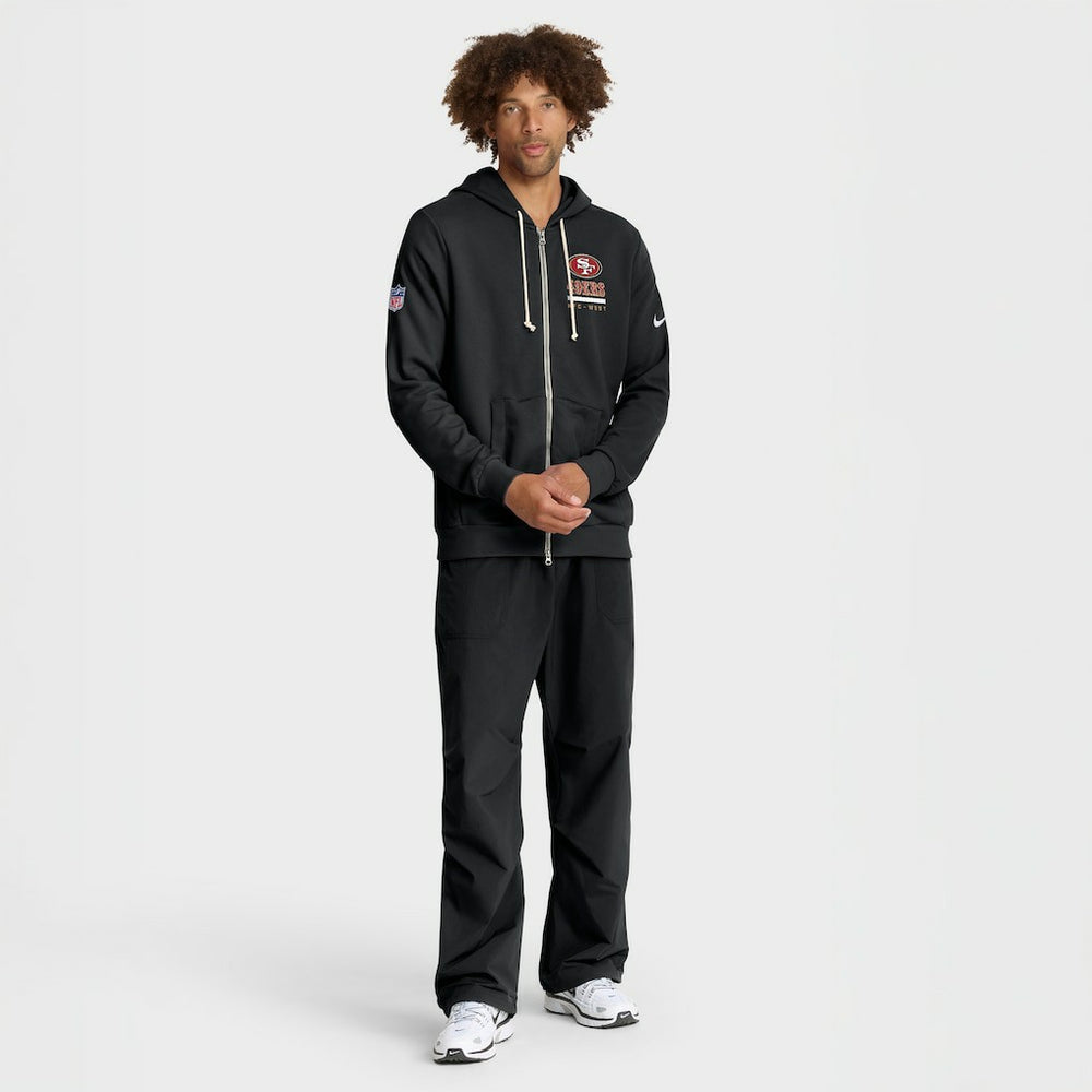 San Francisco 49ers Sideline Standard Issue Utility Player Dri-FIT Full-Zip Hoodie - Black Hoodies
