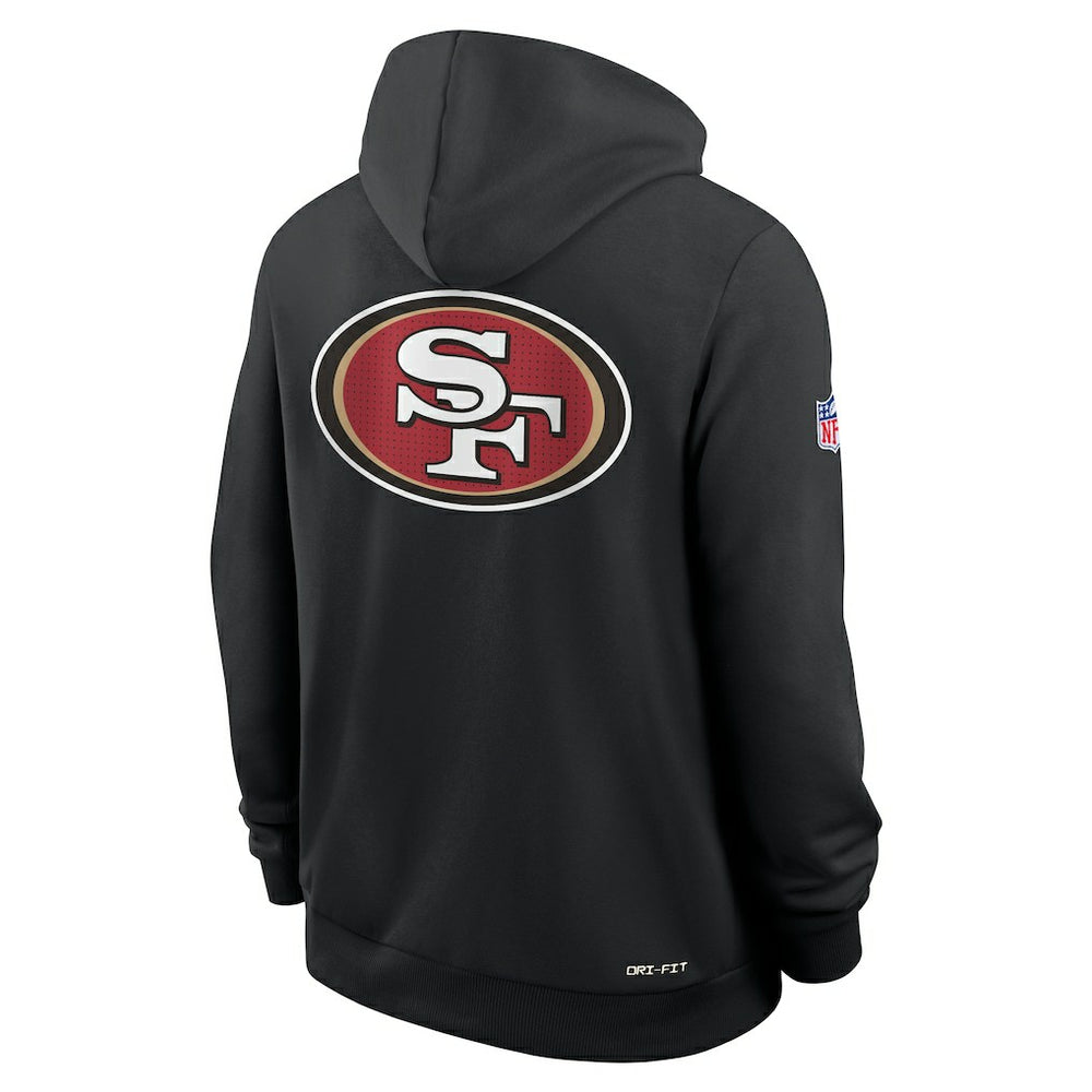 San Francisco 49ers Sideline Standard Issue Utility Player Dri-FIT Full-Zip Hoodie - Black Hoodies