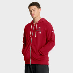 Tampa Bay Buccaneers Sideline Standard Issue Utility Player Dri-FIT Full-Zip Hoodie - Red Hoodies