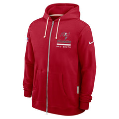 Tampa Bay Buccaneers Sideline Standard Issue Utility Player Dri-FIT Full-Zip Hoodie - Red Hoodies