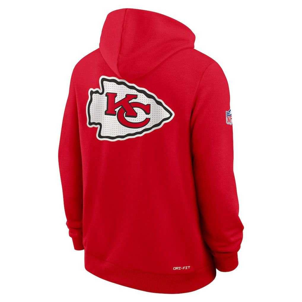 Kansas City Chiefs Sideline Standard Issue Utility Player Dri-FIT Full-Zip Hoodie - Red Hoodies