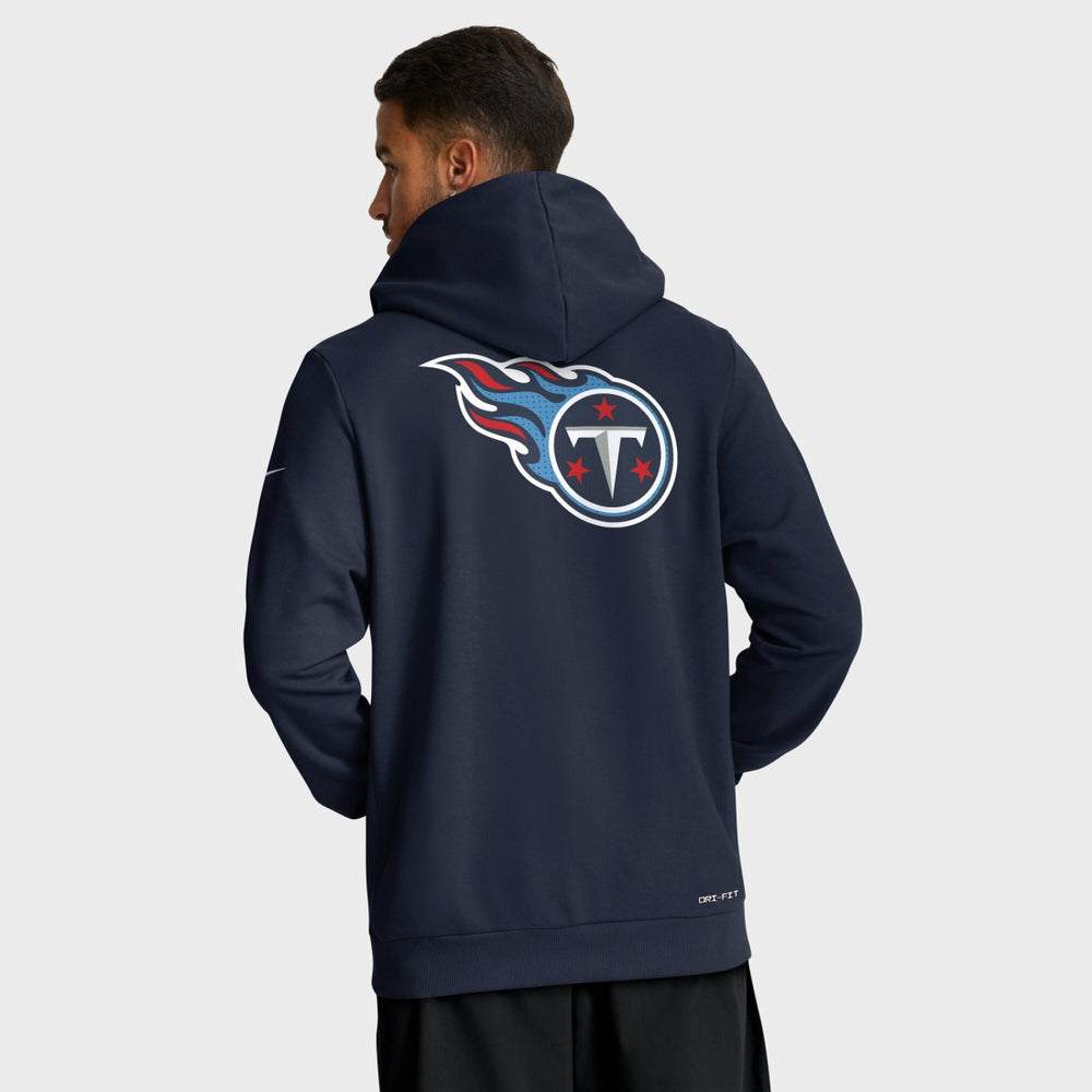 Tennessee Titans Sideline Standard Issue Utility Player Dri-FIT Full-Zip Hoodie - Navy Hoodies