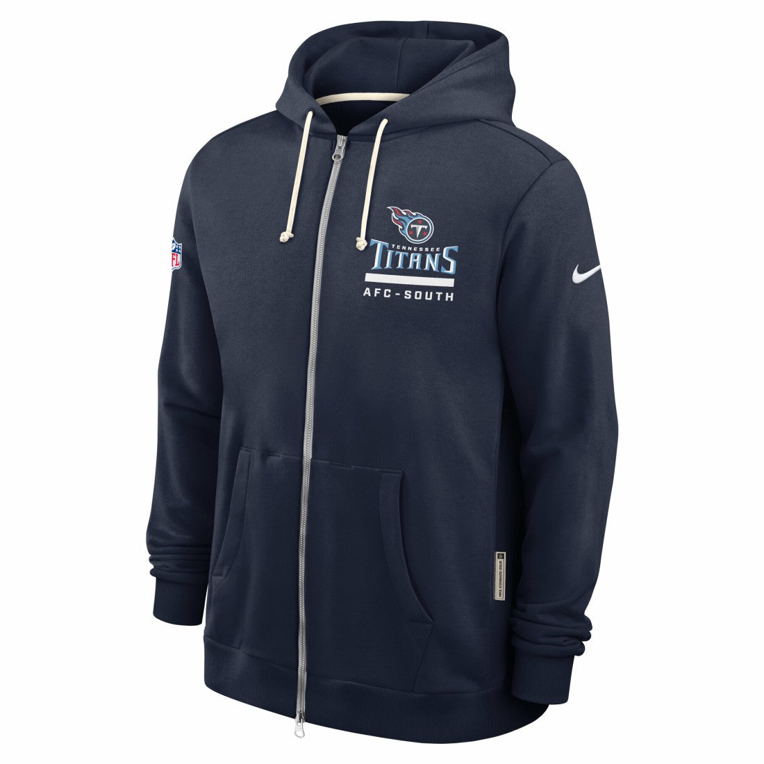 Tennessee Titans Sideline Standard Issue Utility Player Dri-FIT Full-Zip Hoodie - Navy Hoodies