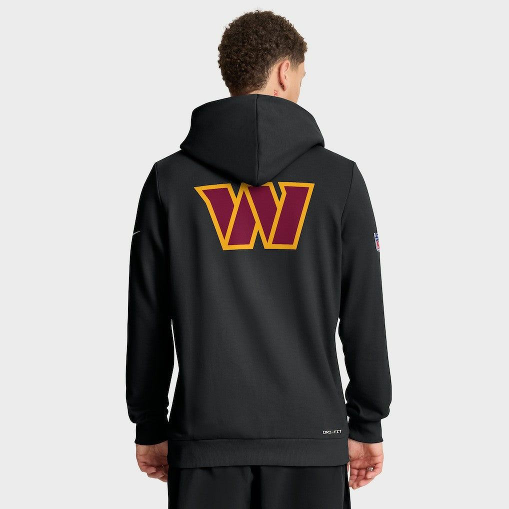 Washington Commanders Sideline Standard Issue Utility Player Dri-FIT Full-Zip Hoodie - Black Hoodies