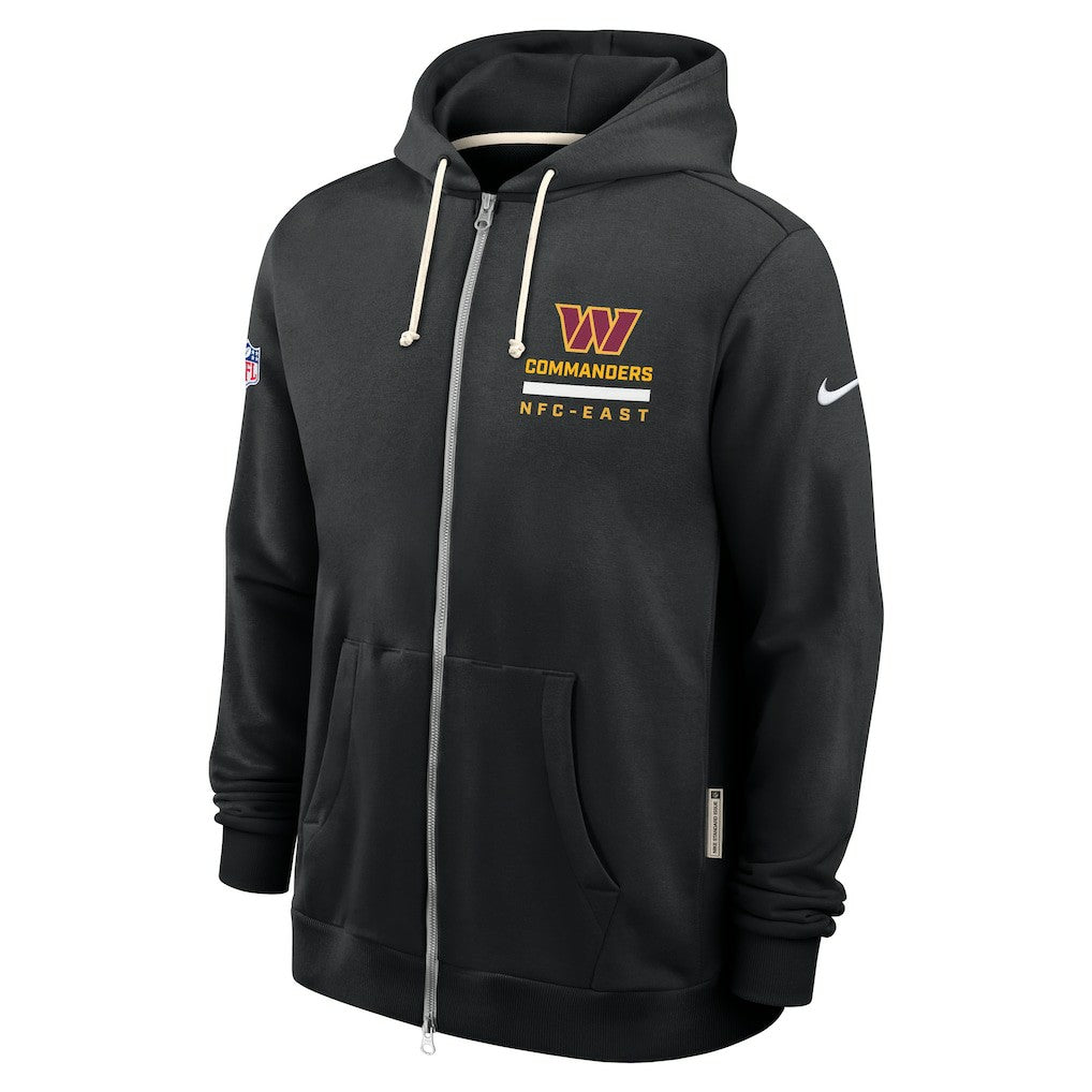 Washington Commanders Sideline Standard Issue Utility Player Dri-FIT Full-Zip Hoodie - Black Hoodies